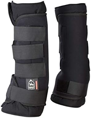 Pfiff 008400 Ruhegamaschen Stallgamaschen komplett, Steppeinlage, Gamaschen Full schwarz, schwarz