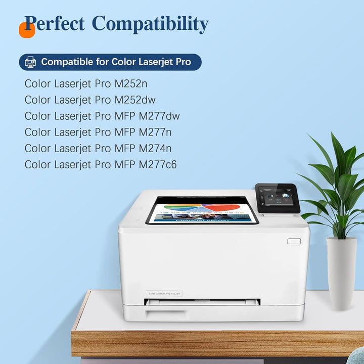 ColorKing 201X Kompatible für HP 201X 201A CF400X CF400A Multipack Toner für HP M277dw Toner Color L