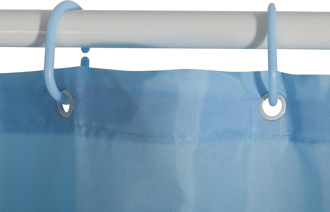 MSV Anti-Schimmel Duschvorhang - Anti-Bakteriell, waschbar, wasserdicht, mit 12 Duschvorhangringen -