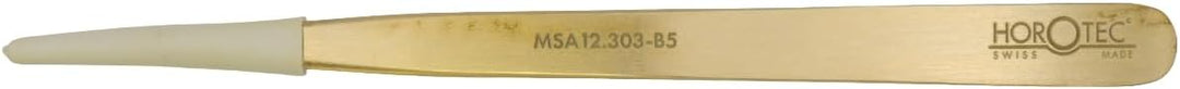 Horotec MSA12.303 Präzisions-Pinzette für Uhrmacherkunst aus Messing, hervorragende Verarbeitung, Ma