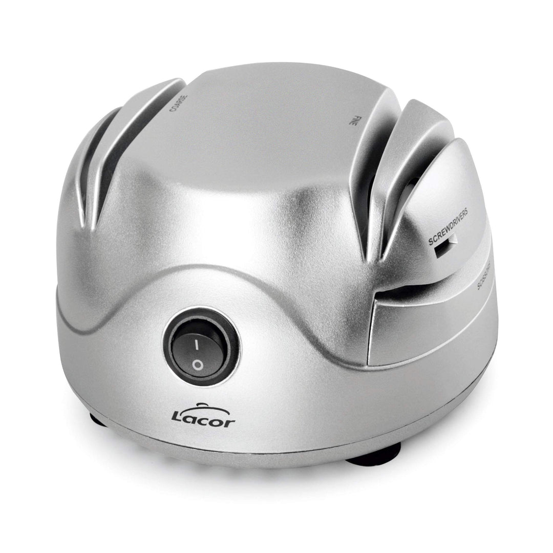 LACOR Elektrische Messerschärfer, Steel, Silber 13.5 x 15 x 9, 13.5 x 15 x 9 cm