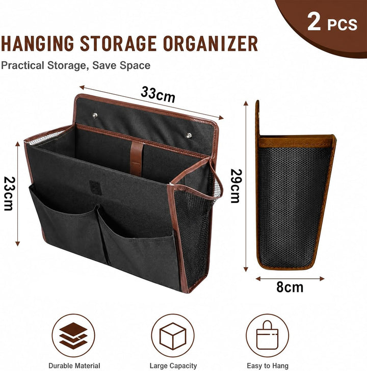 Wohnmobil Camping Organizer, Faltbarer Schuhorganizer, 33x29x8cm Schwarz*2, Schwarz*2