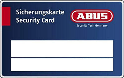 ABUS 82337 26WY/70 m. 4 Schl. Diskus-Hangschloss 70mm mit Sicherungskarte, 70mm mit Sicherungskarte