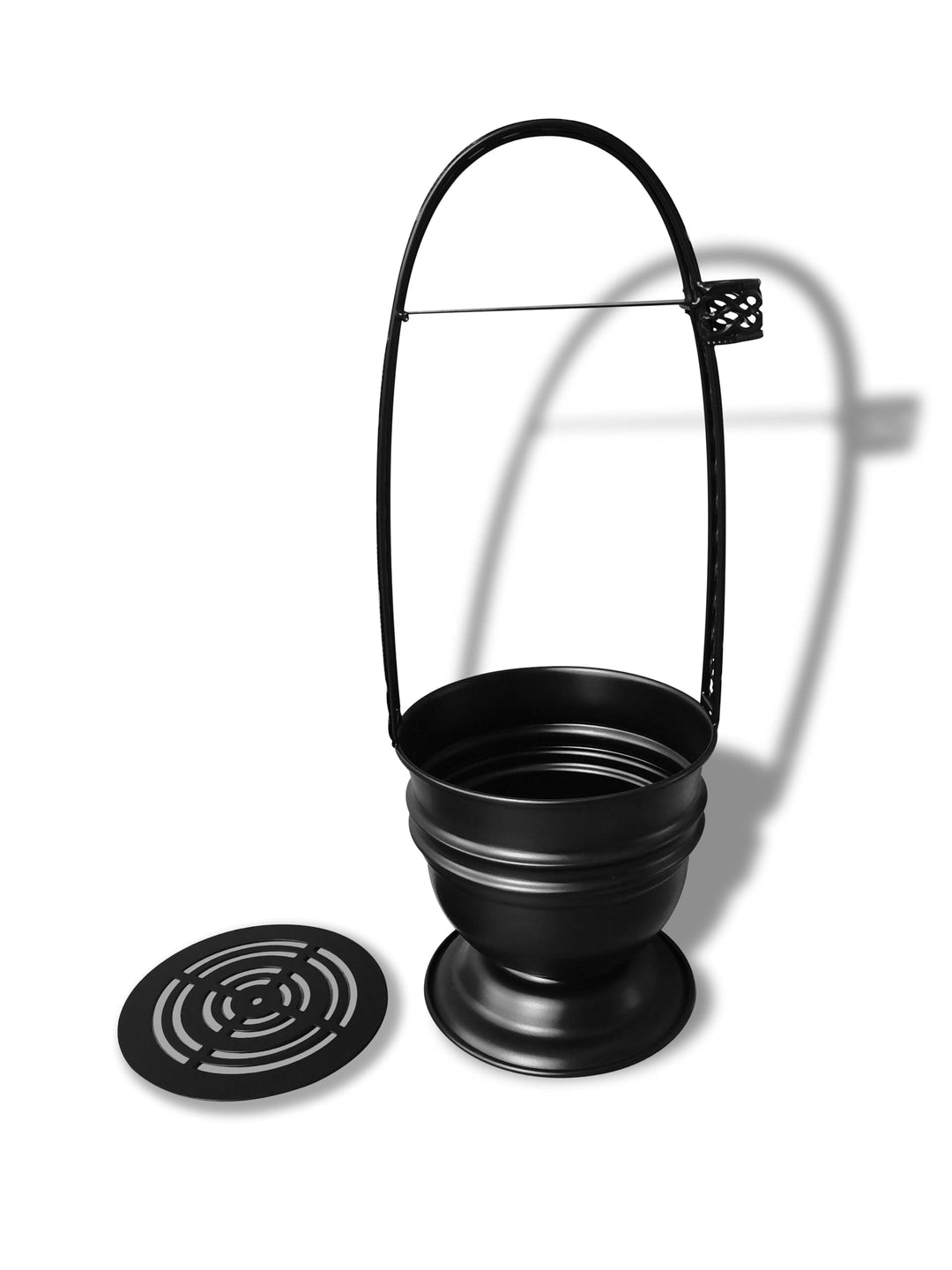 GDH Kohlekorb Edelstahl Schwarz, Schwarz