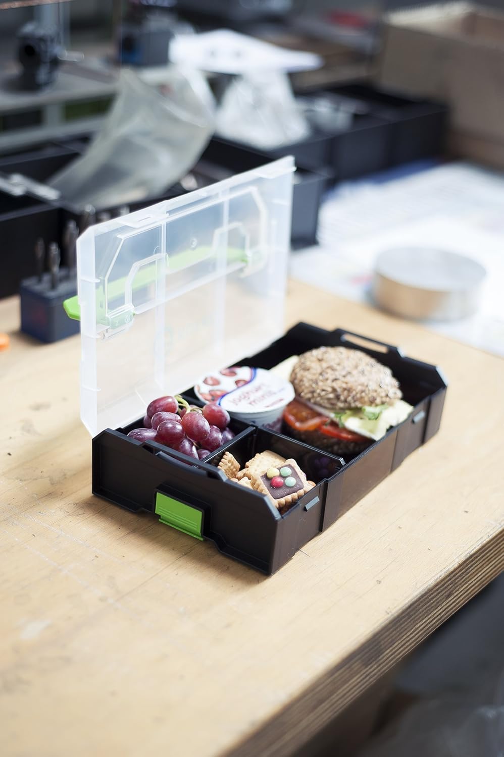 KUKKO 3er Set Sortimo L-Boxx mini/Deckel transparent