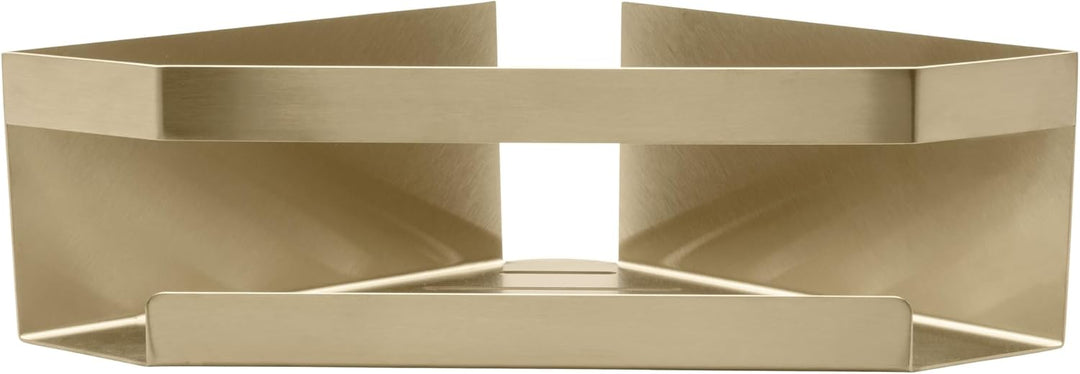 Schöner Wohnen Kollektion Eckablage Mod. Meleto aus rostfreiem Edelstahl in stilvollem Golddesign id