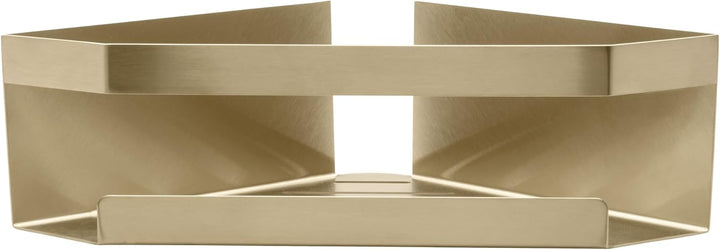 Schöner Wohnen Kollektion Eckablage Mod. Meleto aus rostfreiem Edelstahl in stilvollem Golddesign id