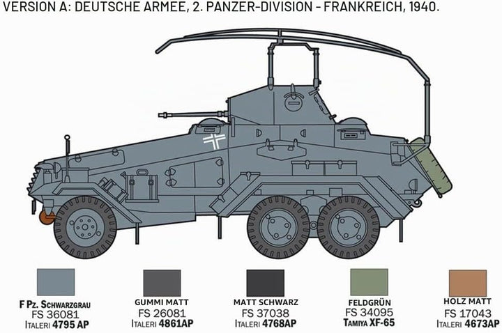 Italeri 6433S - Sd.Kfz.232 6 Rad, Mittel