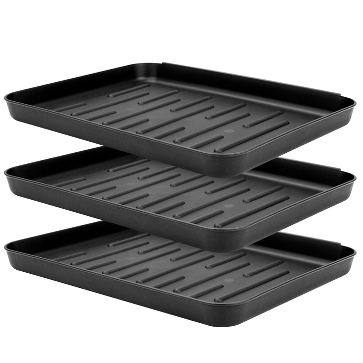 Cozary Schuhabtropfschale – 3 Stück wasserdichte und rutschfeste Schuhabtropfschalen für den Eingang