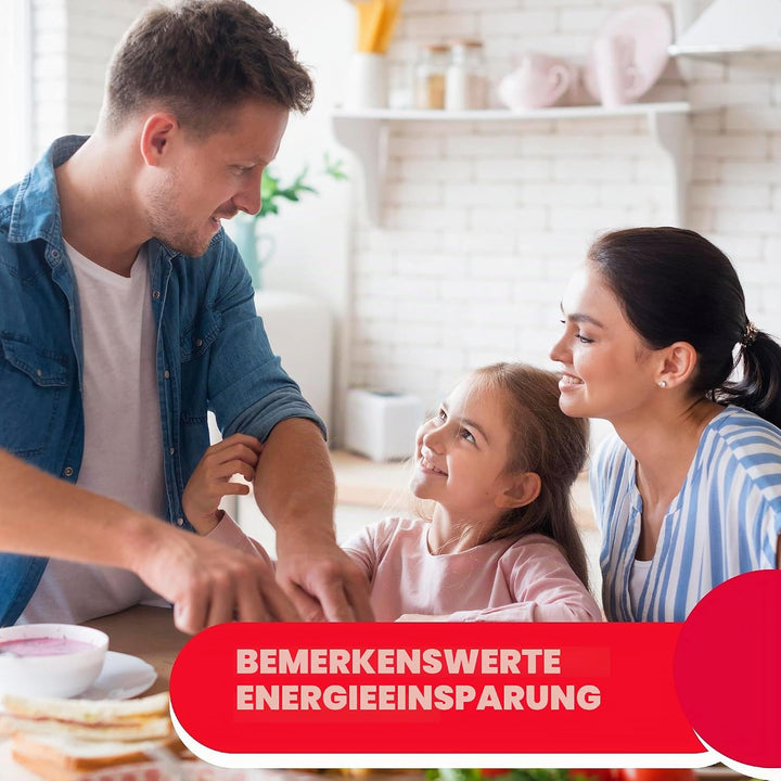 ARDES - Dampfbackofen 30 Liter Elektrischer Dampf-Kleinbackofen mit 9 Garprogrammen Timer doppeltes