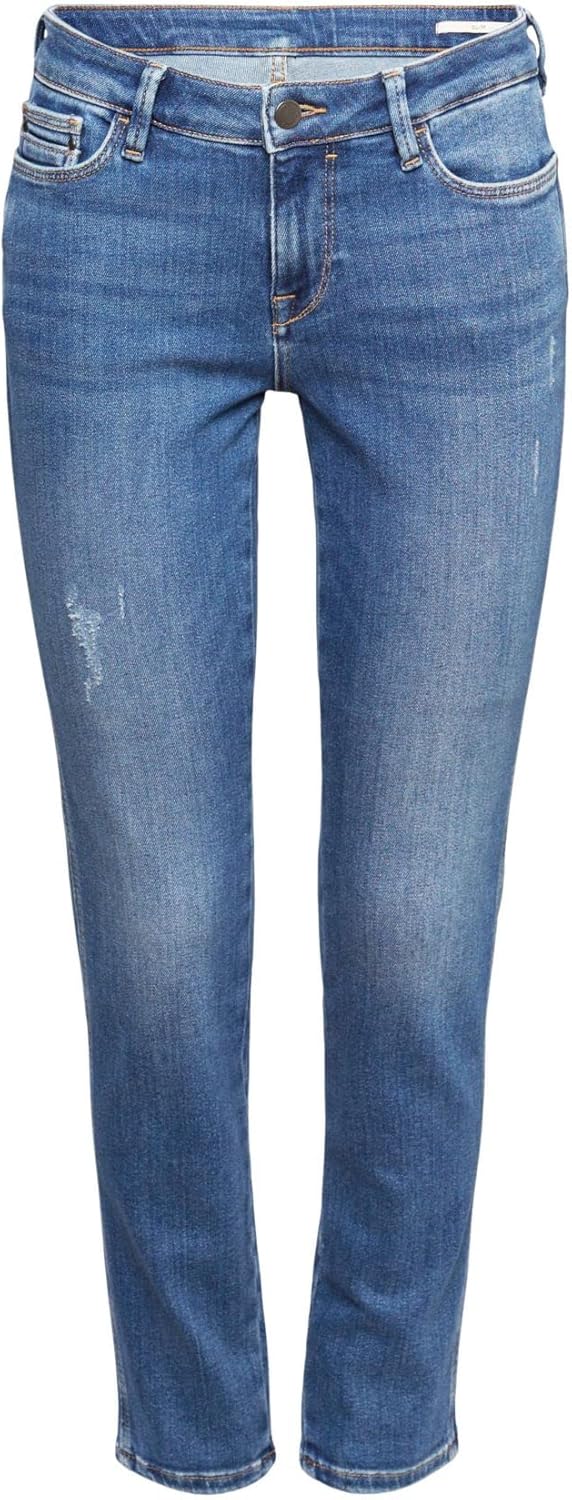 ESPRIT Damen Jeans 25W / 32L 901/Blue Dark Wash, 25W / 32L 901/Blue Dark Wash