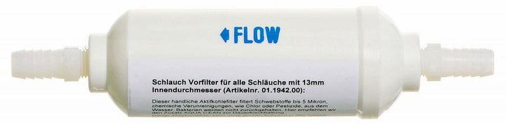 YACHTICON Schlauch Vorfilter - Aktivkohlefilter für Schlauch 13mm