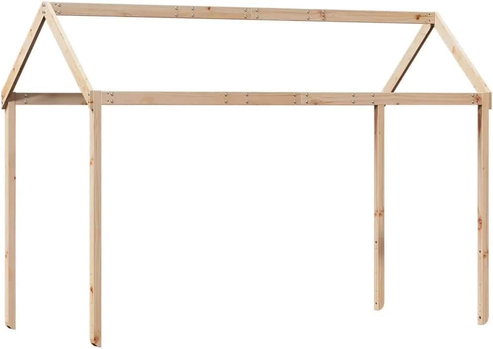 vidaXL Dach für Kinderbett 217x85,5x154 cm Massivholz Kiefer