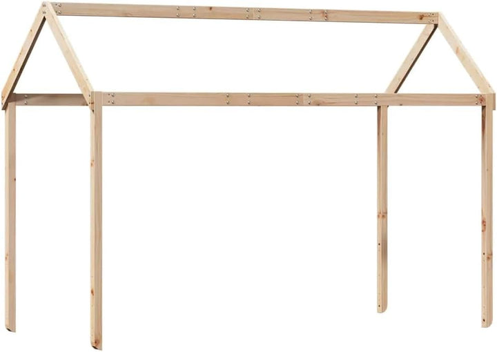 vidaXL Dach für Kinderbett 217x85,5x154 cm Massivholz Kiefer