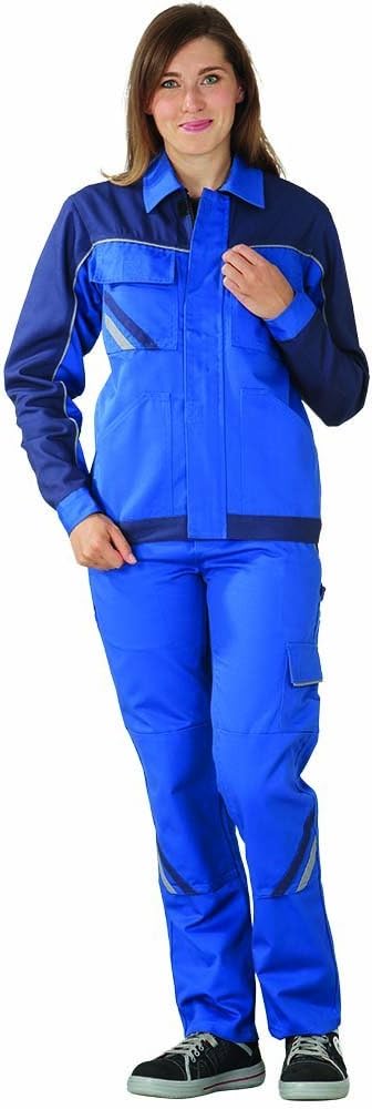 Planam Damen Bundjacke Highline, grösse 36, zink, kornblau / marine / mehrfarbig, 2318036, Kornblau/