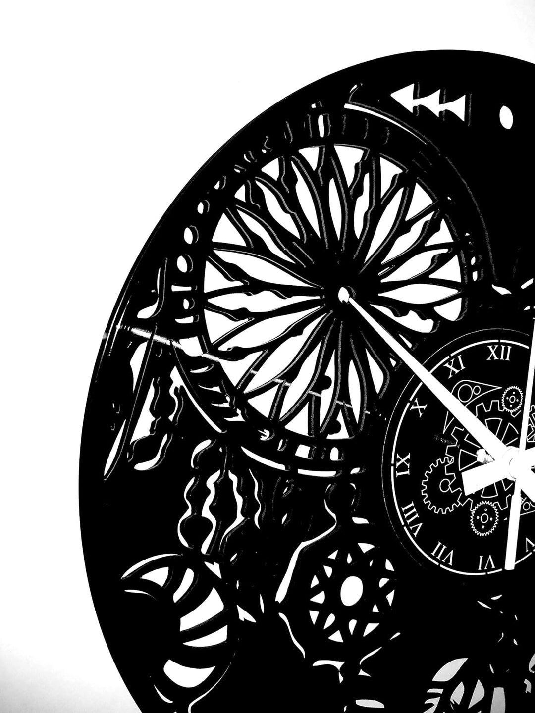 Instant Karma Clocks Wanduhr aus Vinyl Traumfänger Dreamcatcher Ethnic Schlafzimmer
