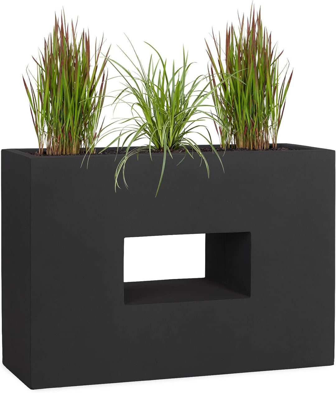 Pflanzwerk® Pflanzkübel Vista Anthrazit 52x75x27cm *Frostbeständiger Blumenkübel* *UV-Schutz* *Quali