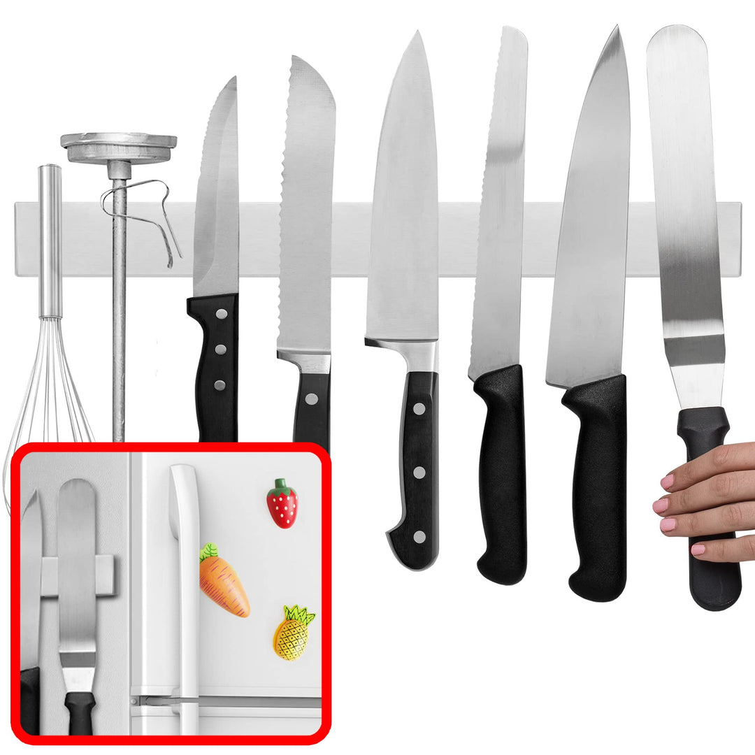 Modern Innovations 16 Zoll Magnetischer Messerhalter für Kühlschrank, Messer Magnetleiste Ohne Bohre