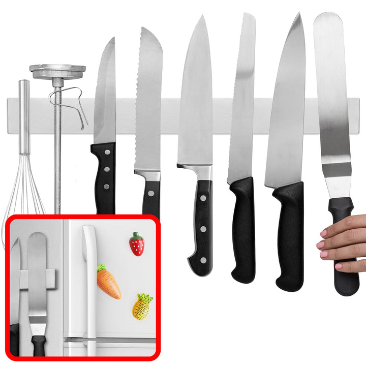 Modern Innovations 16 Zoll Magnetischer Messerhalter für Kühlschrank, Messer Magnetleiste Ohne Bohre