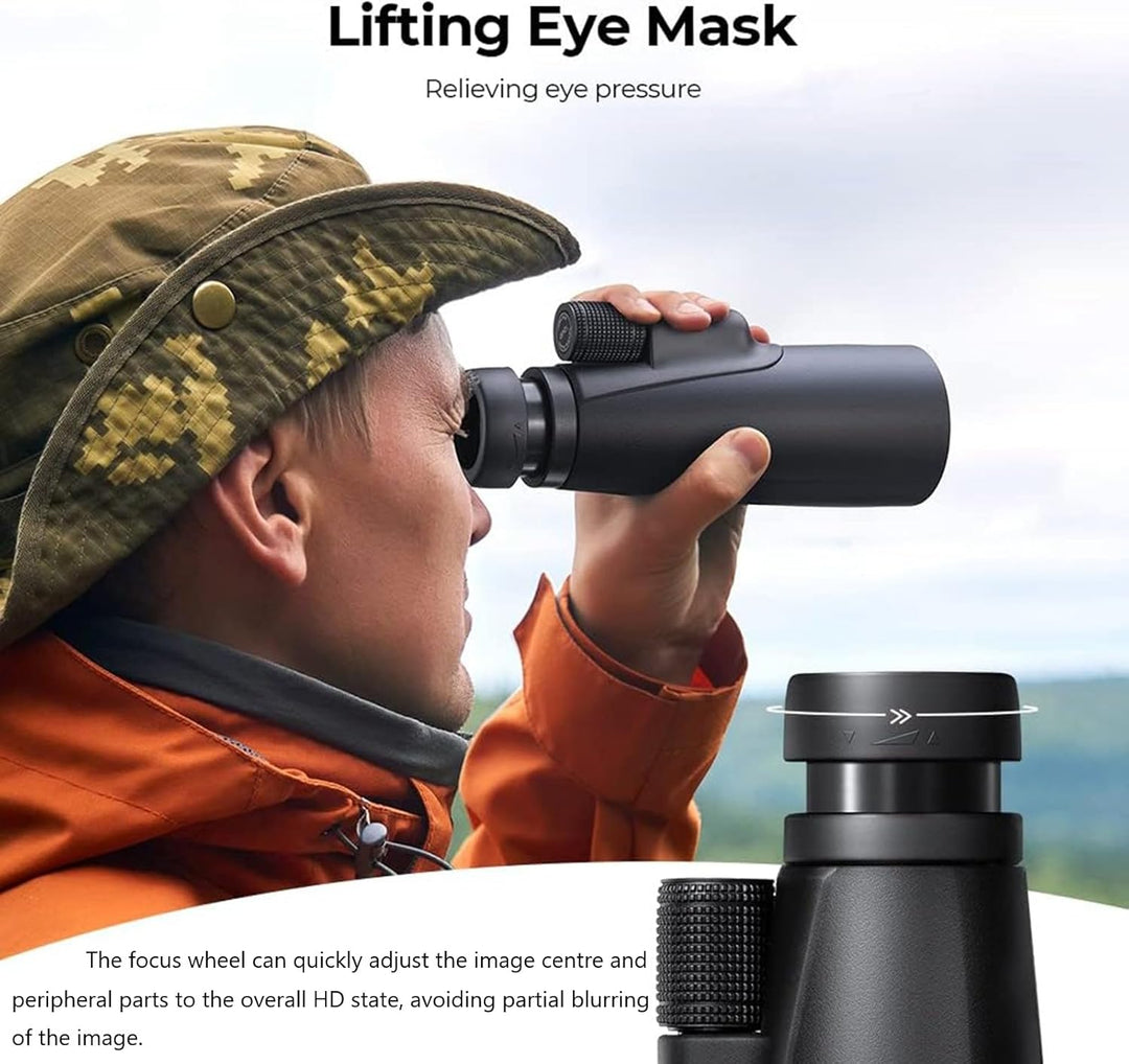 Severnier Monokular Teleskop, 12x50 Monoculars mit stativ, BAK4 Prisma Fernrohr monokular, für Konze