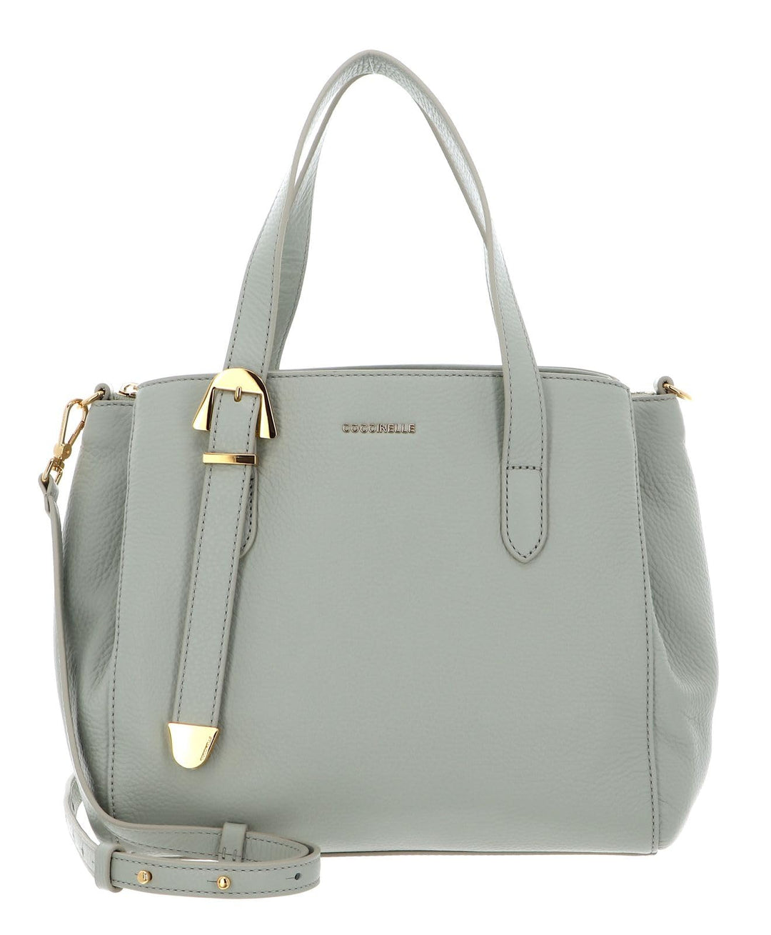 Coccinelle Leder Handtasche Umhängetasche Gleen Handbag Grained Leather Celadon Green Einheitsgrösse