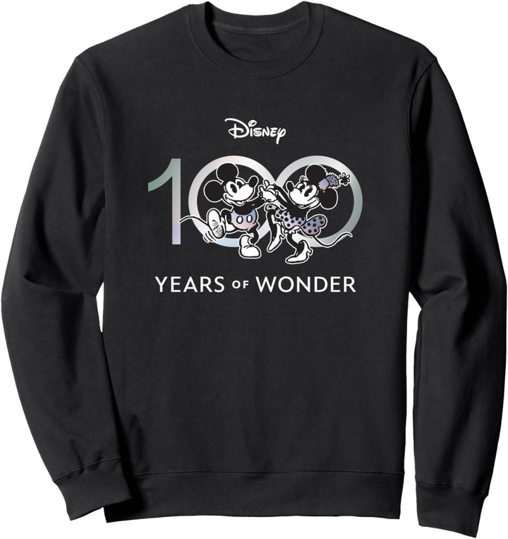 Disney 100 Years of Wonder Mickey & Minnie Dancing Retro Sweatshirt