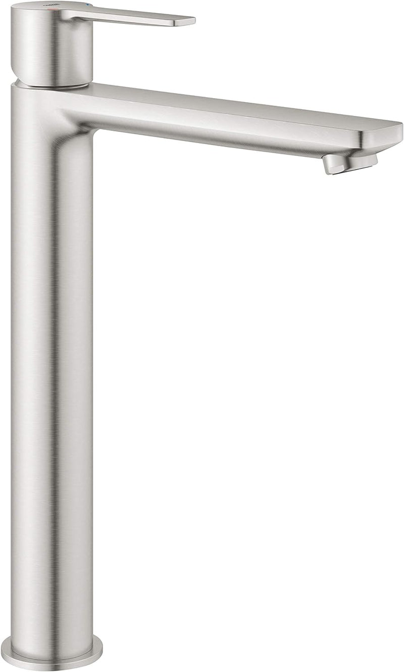 GROHE Lineare , Badarmatur - Waschtischarmatur , XL-Size, glatter Körper, supersteel , 23405DC1 Supe