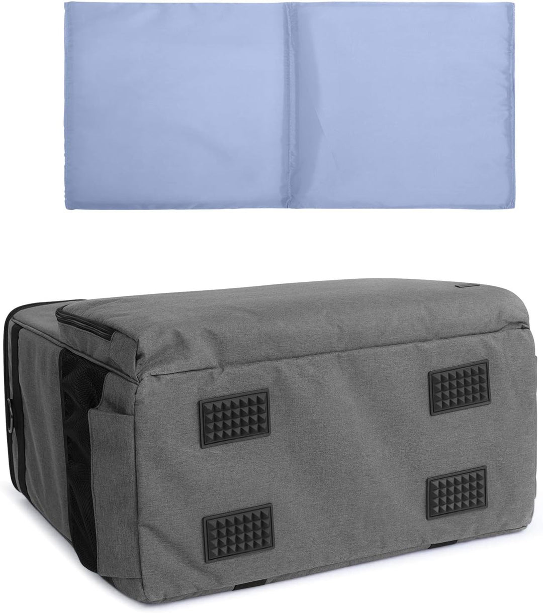 CURMIO Reisetasche für Desktop Computer, Tragetasche für Computer PC-Gehäuse, Tastatur, Kabel usw, P
