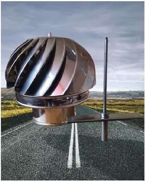 Kaminaufsatz Schornsteinaufsatz Edelstahl drehbarer Kugelaufsatz Lüftungsaufsatz Kaminhaube Schornst