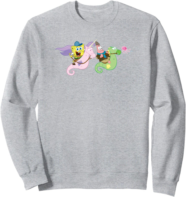 SpongeBob SquarePants And Patrick Seahorse Riders Sweatshirt