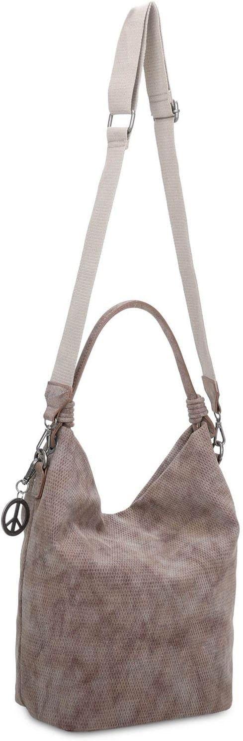 Fritzi Bo03 Sunny Handtasche Hobo Bag Beuteltasche Schultertasche Old Wood, Old Wood