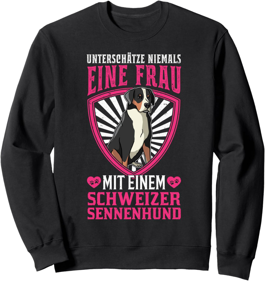 Grosser Schweizer Sennenhund Frau Schweizer Hund Sweatshirt