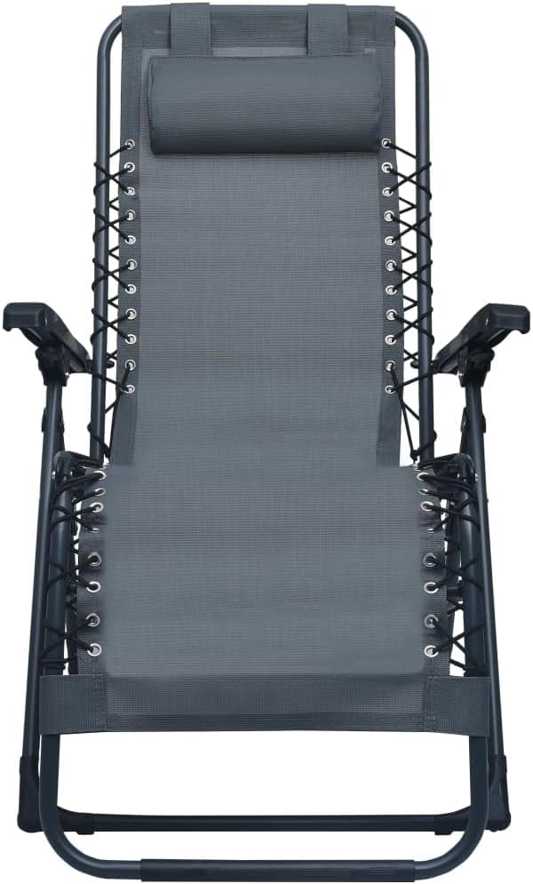 vidaXL Liegestuhl Klappbar Hochlehner Gartenliege Relaxliege Strandliege Liege Gartenmöbel Gartenstu