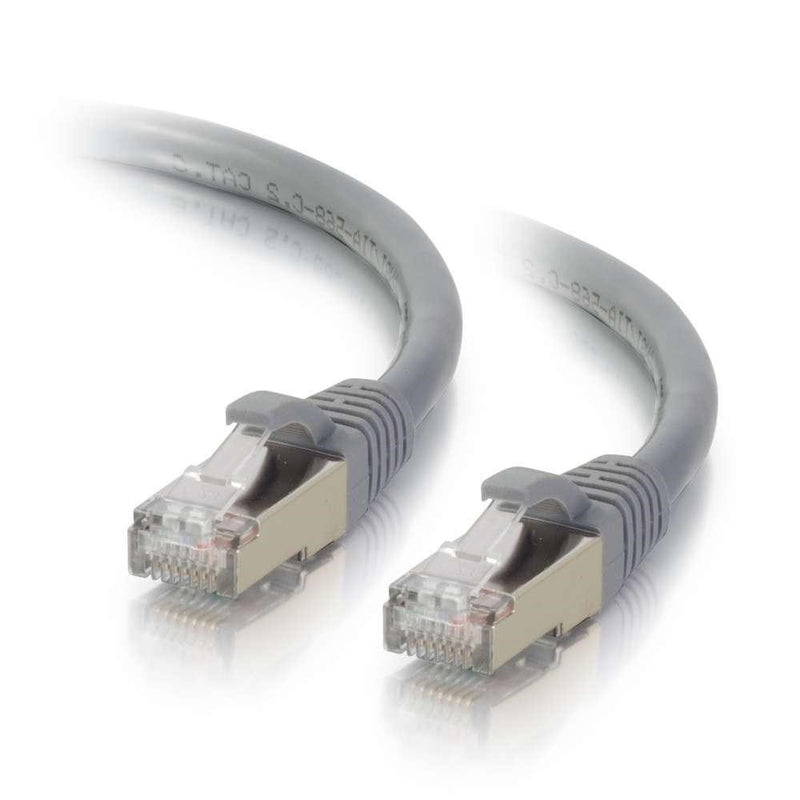 C2G 20M Grau CAT6A Ethernet Gigabit LAN Netzwerkkabel (RJ45) Vernickeltes und kupfergeflochtenes Pat