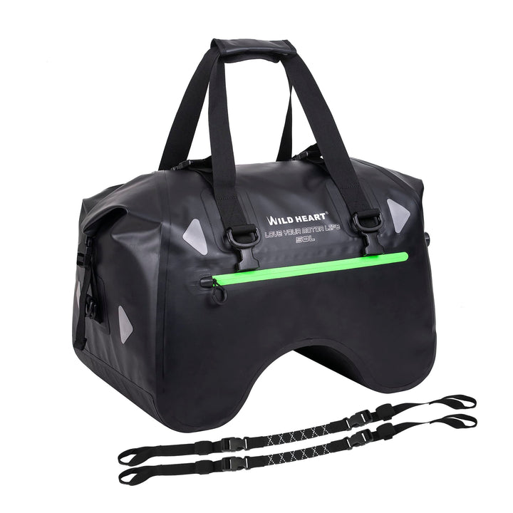 WILD HEART Motorrad-Rücksitztasche U-förmige wasserdichte Hecktasche 50L Motorradausrüstung Lokomoti