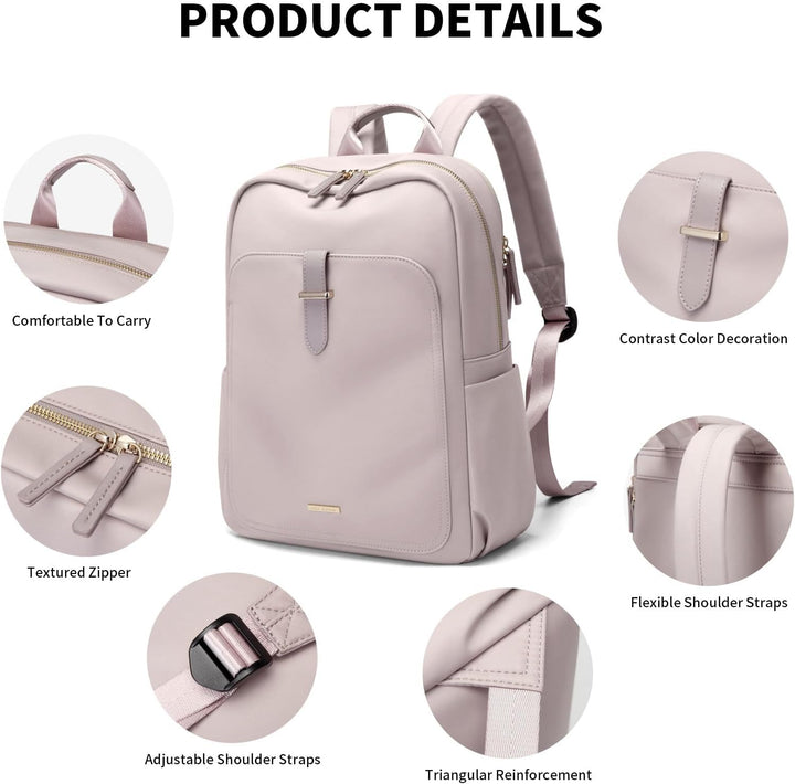 GOLF SUPAGS Laptop Rucksack Damen Elegant 14 Zoll Schulrucksack Herren Tagesrucksack Wasserdicht Sch