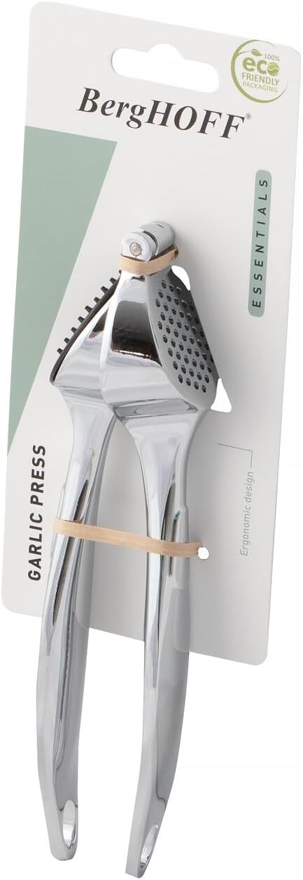 BergHoff Knoblauchpresse - Essentials (Presse für Knoblauch / Ingwer, Knoblauchschneider, Crusher, e