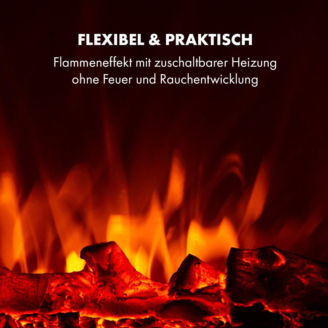 Klarstein Elektrokamin, Elektro Heizungen für Wohnzimmer & Innenräume, Elektrischer Kamin mit LED Fl