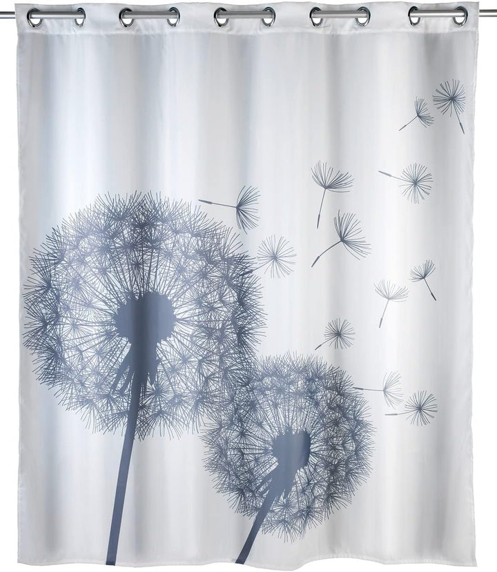 WENKO Anti-Schimmel Duschvorhang Astera Flex, Textil-Vorhang mit Antischimmel Effekt, grosse integri