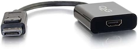 C2G DisplayPort mannlichen to HDMI weibliche Active Adapter Schwarz, 4K Ultra HD DP to HDMI Compatib