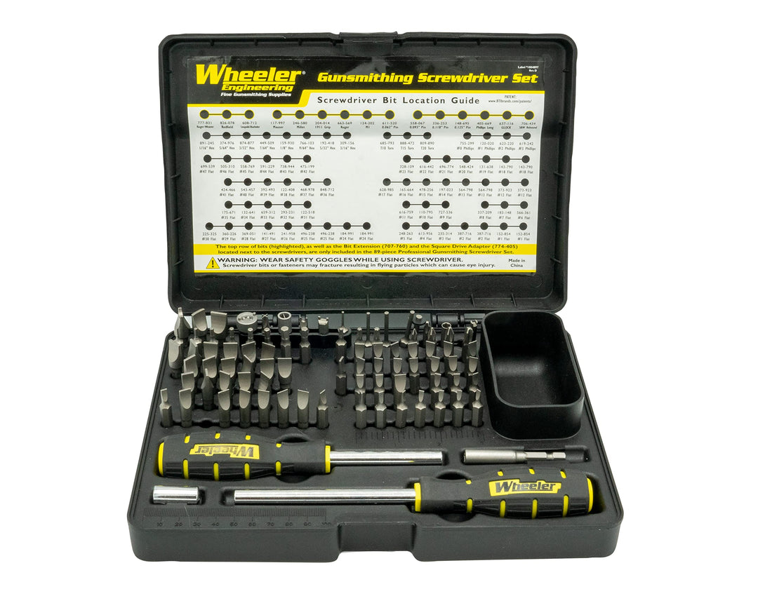 Wheeler Pro Gunsmith Screwdriver Set 89