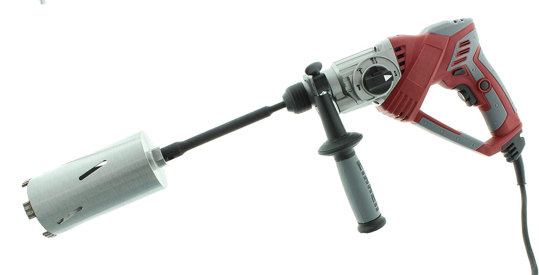 Diamant Bohrkronen Set M16 Trockenbohrbox Nutzlänge 180mm Durchmesser 42, 52, 68, 82, 102mm mit Zent