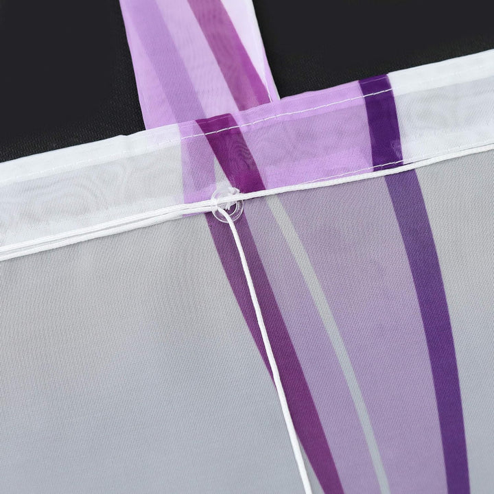 ESLIR Raffrollo mit Schlaufen Gardinen Küche Raffgardinen Transparent Schlaufenrollo Vorhänge Mit We