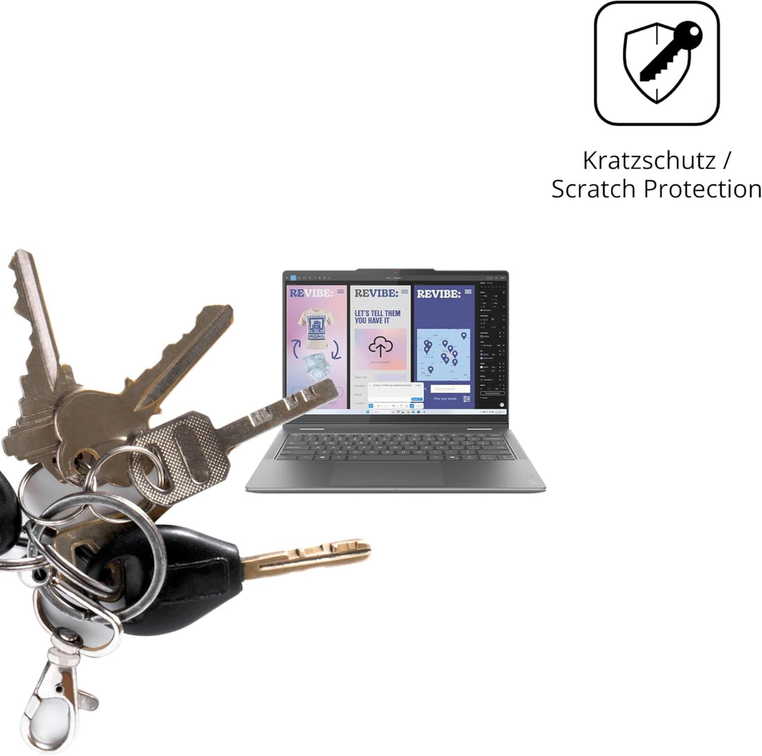 dipos I 2x Schutzfolie matt passend für Lenovo Yoga 7 2in1 14ILL10 Folie Displayschutzfolie, Ultra-D