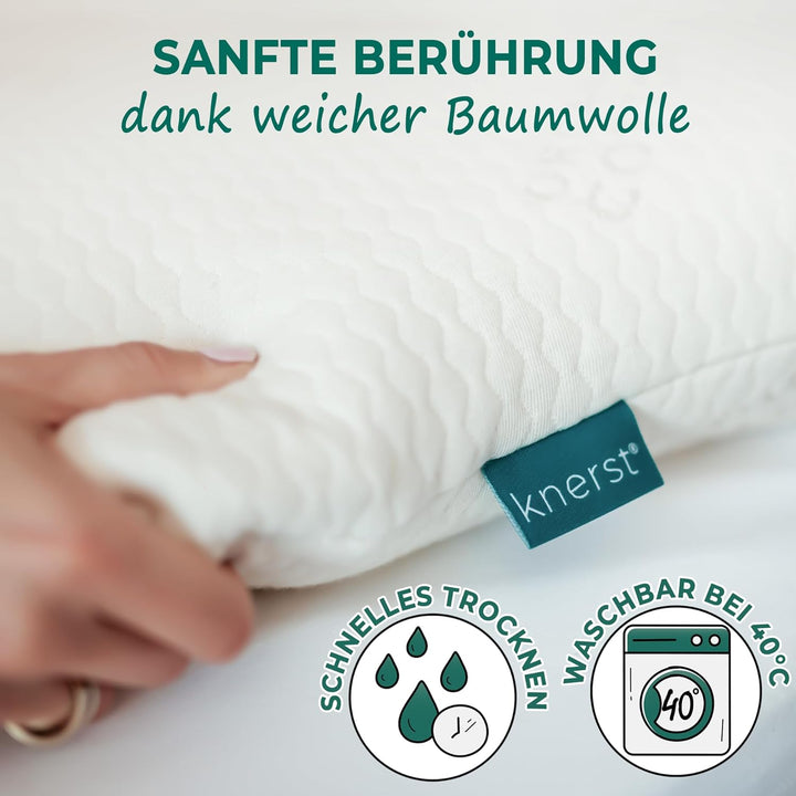 KNERST® Nackenkissen - Orthopädisches Kissen für ultimativen Komfort in jeder Schlafposition - Nacke