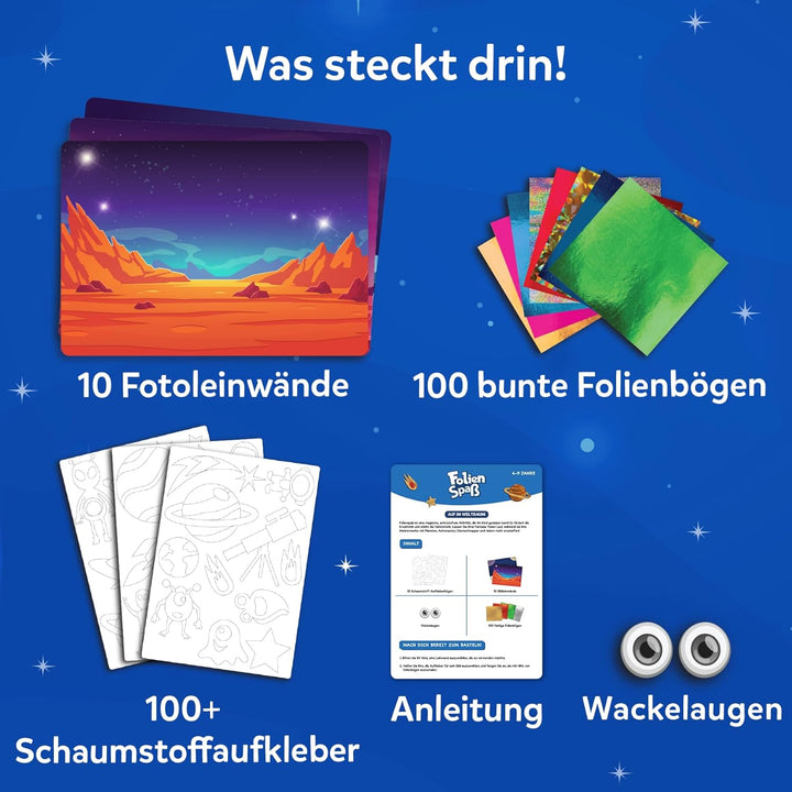 Skillmatics Kunst & Bastelaktivität- Folienspass Auf Im Weltraum, Schmutzfreie Kunst für Kinder, Bas