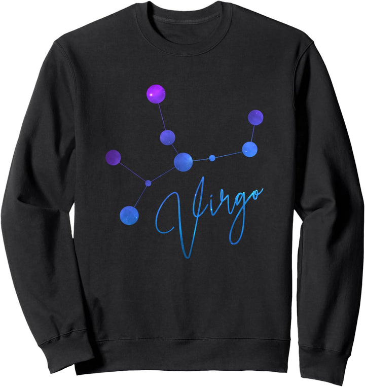 Virgo Zodiac Sign and Astrology Star Constellation Sweatshirt