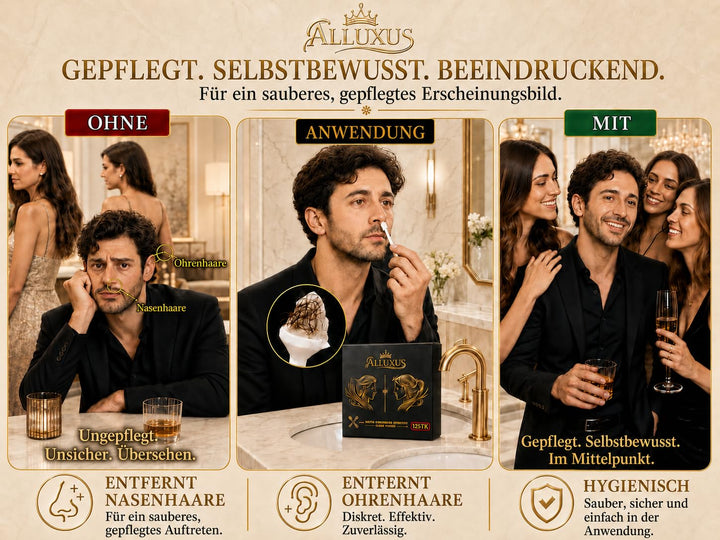 Premium Nasenhaarentferner Wachs Sticks Nasen &amp; Ohrenhaar Entfernung für Damen und Herren 12 Wachsst