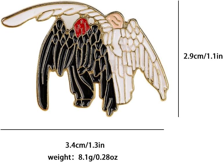 MayDee Good Omens Metall Abzeichen Accessoires Für Kleidung, 5 Stück Good Omens Fanfiction Badge Eng