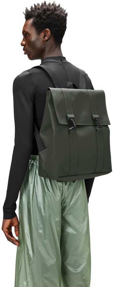 RAINS Unisex MSN Bag Rucksack, Einheitsgröße (2023 edition) Grün